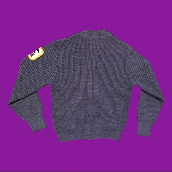 80s U.S. Mail Postal Knit Zip-Up Jacket - Picture 2 of 5